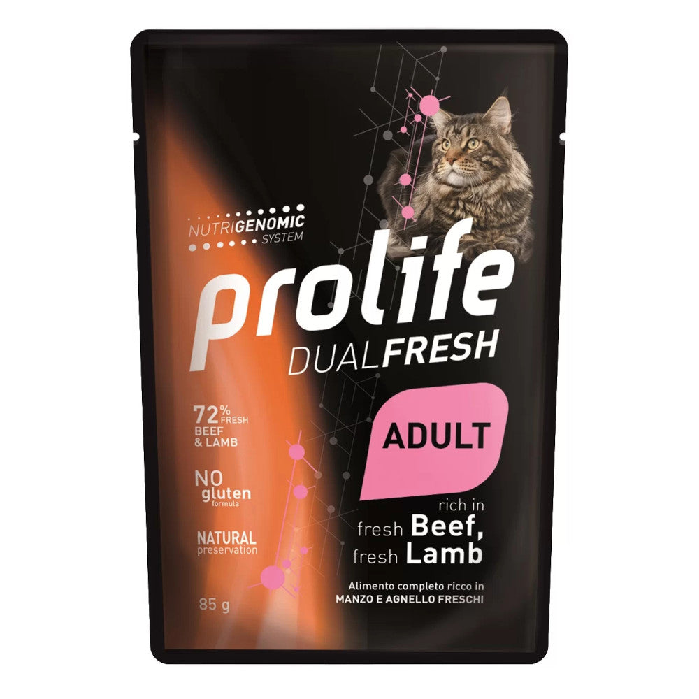 Prolife Adult DualFresh Manzo e Agnello 85 Gr Prolife Adult DualFresh Manzo e Agnello 85 Gr